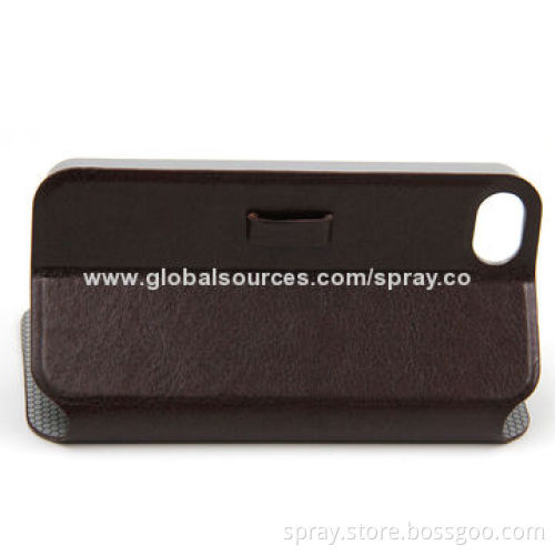 High Quality and Classic Slim Brown Cover, Leather Case for iPhone